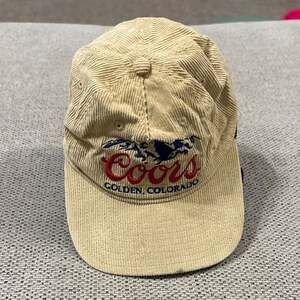 Coors Banquet Golden Colorado Tan Corduroy Snapback Hat